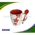 tea mug with spoon ceramic